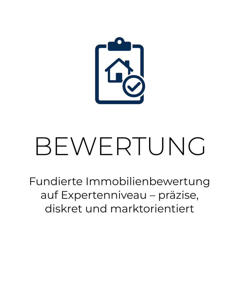 Symbol für diskrete Immobilienbewertung in Ludwigsburg